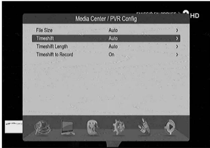 GoGen DVB 116 T2PVR - Konfigurácia videoprehrávača - 1