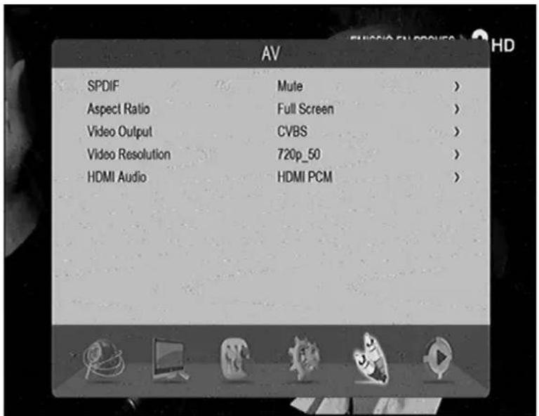 GoGen DVB 116 T2PVR - 8) AV-EINSTELLUNG - 1
