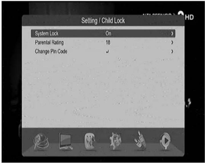 GoGen DVB 116 T2PVR - Kindersicherung - 1