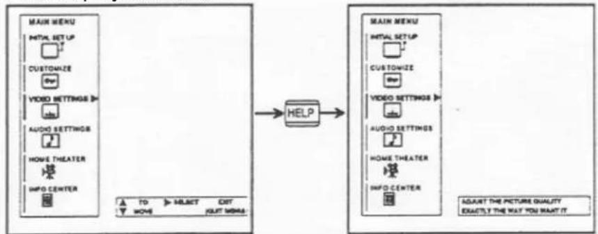 HITACHI 60SX12B - HELP button - 1