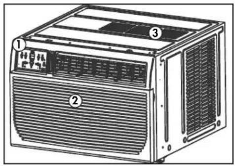 DANBY DAC250BGUWDB - CONTROL PANEL - 1