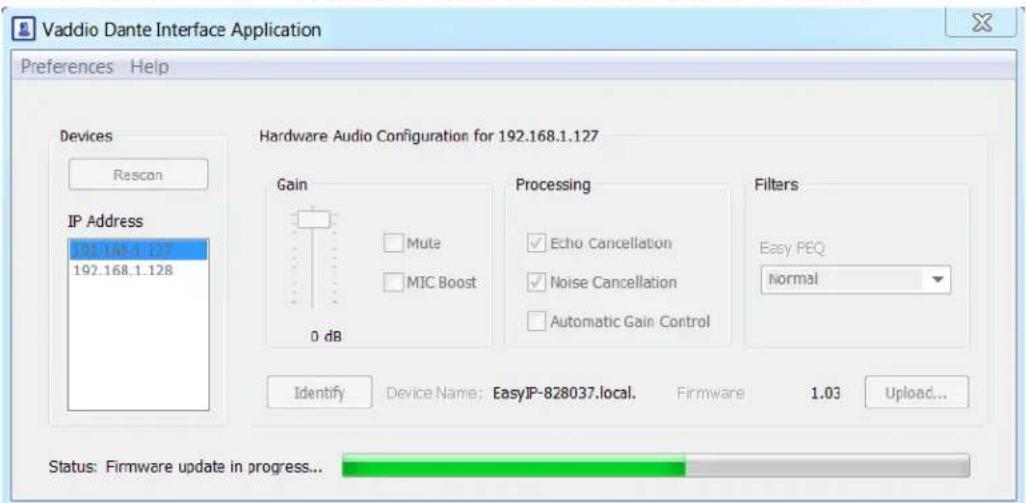 Vaddio EasyIP Ecosystem Base Kit - To update EasyIP microphone firmware: - 2