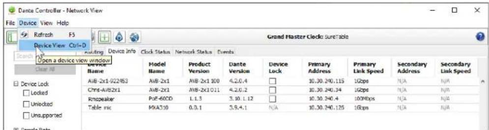 Vaddio EasyIP Ecosystem Base Kit - To physically locate Dante devices using the Dante Controller application: - 1
