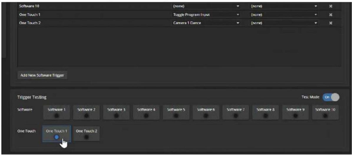 Vaddio EasyIP Ecosystem Base Kit - To test a trigger: - 1