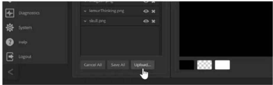 Vaddio EasyIP Ecosystem Base Kit - To upload a graphics file: - 1