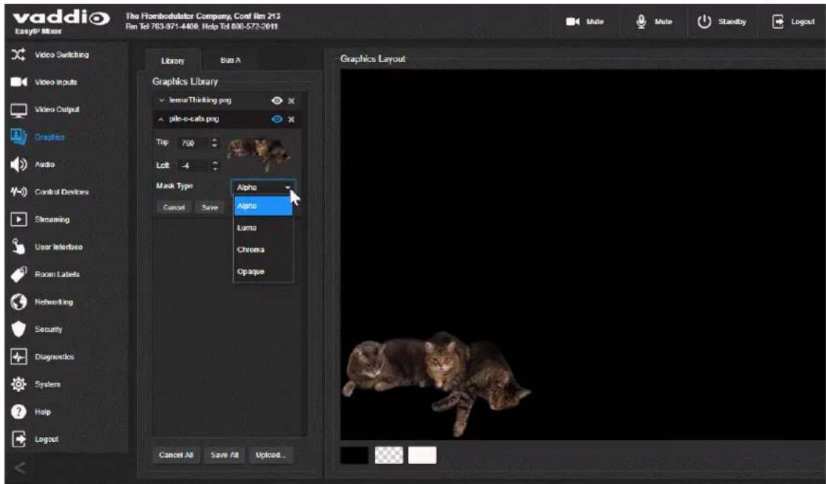 Vaddio EasyIP Ecosystem Base Kit - To upload a graphics file: - 2