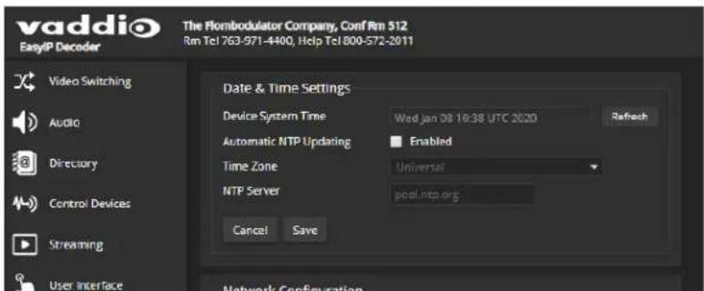 Vaddio EasyIP Ecosystem Base Kit - NETWORKING PAGE - 1