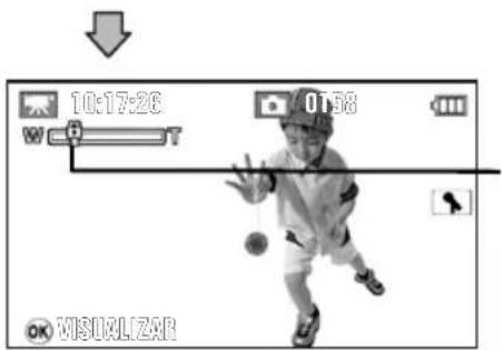 TOSHIBA Gigashot GSC-K80HE - Bloquee el zoom en gran angular. - 2