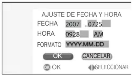 TOSHIBA Gigashot GSC-K80HE - Configuración de la fecha y la hora - 4