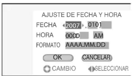TOSHIBA Gigashot GSC-K80HE - Configuración de la fecha y la hora - 2
