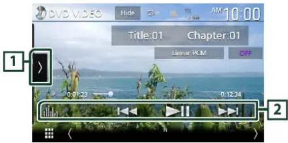 DVD VIDEO Hide 10:00 Title:01 Chapter:01 Linear PCM OFF 0:01:23 0:12:34 1>