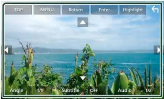 TOP MENU Return Enter Highlight Angle 1/1 Subtitle OFF Audio 1/2