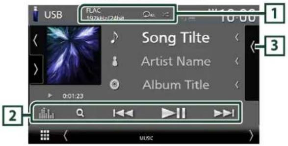 USB FLAC 192kHz/24bit 10:00 Song Tiltel Artist Name Album Title 0:01:23 Music