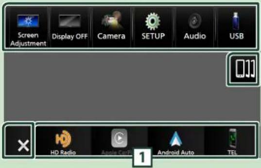 KENWOOD DDX9707XR - Menu contextuel - 1