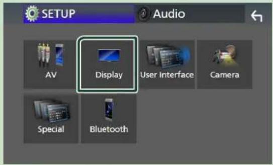 SETUP Audio AV Display User Interface Camera Special Bluetooth