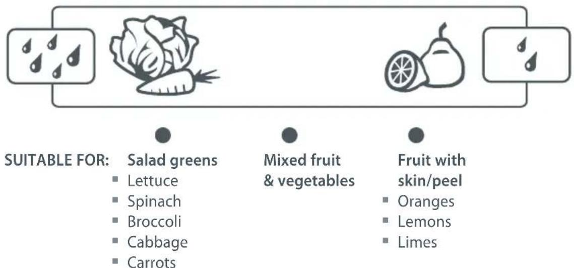 Fisher & Paykel H280XR - Fruit and vegetable bin(s) and humidity slide (where fitted) - 1