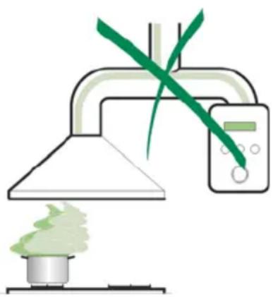 Illustration of a chemical experiment setup with a conical flask, test tube, and green smoke rising (no text or symbols).