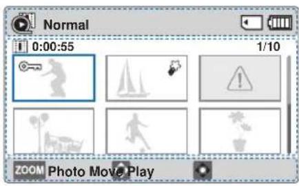 Normal 0:00:55 1/10 ZOOM Photo Move Play