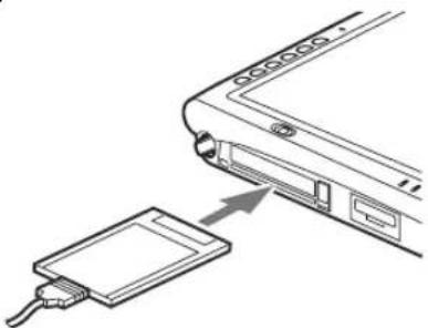FUJITSU Stylistic ST5000 - Inserting a PC Card - 1