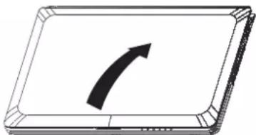 GIGABYTE Booktop M1305 - Opening the LCD panel - 1