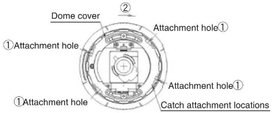 Ikegami High Performance IPD-DM100 - 5-2. Attaching the dome cover - 1