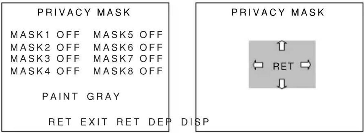 Ikegami High Performance IPD-DM100 - 6-4-4. Submenu [PRIVACY MASK] - 1