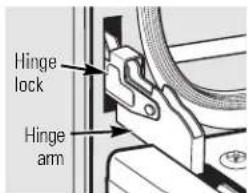 Hinge lock Hinge arm