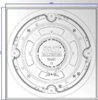 MTX Audio iWs80 - 20cm (8") 80 in-wall speakers with design grills - 2