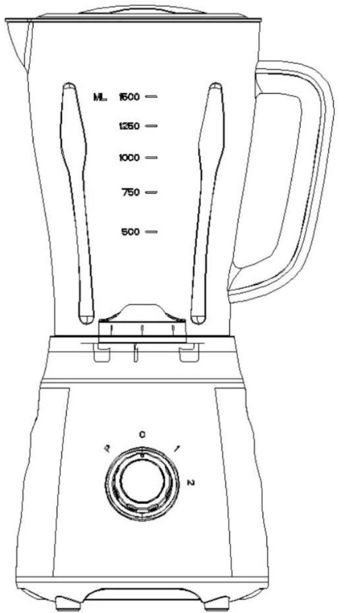 VOX TM6008 - INSTRUCTION MANUAL STAND BLENDER - 1