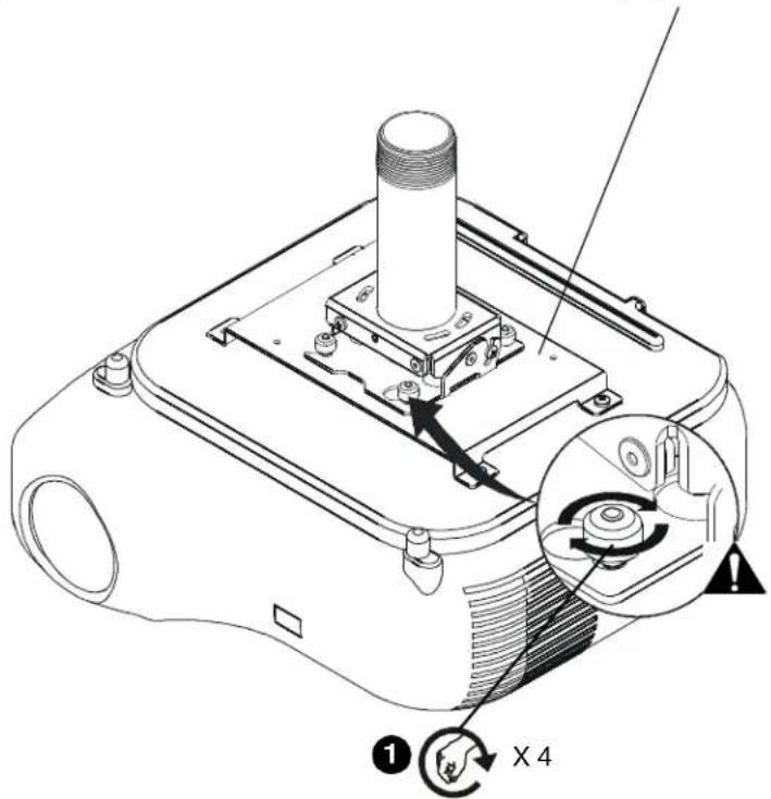 Technical diagram of a mechanical device with labeled components and an inset showing a close-up view of a component with a numbered indicator.