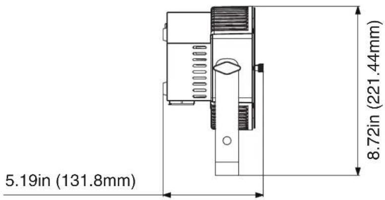 5.19in (131.8mm) 8.72in (221.44mm)