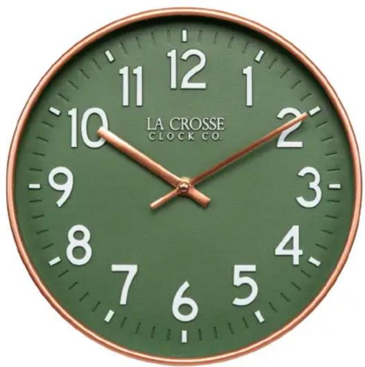 LA CROSSE TECHNOLOGY 404-3828E - Olive Grove Wall Clock - 1