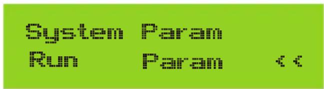 System Param Run Param <<