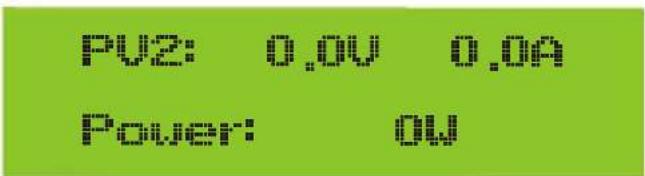 PV2: 0.0V 0.0A Power: 0W