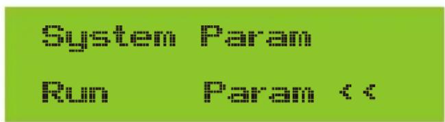 System Param Run Param <<