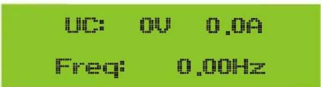 UC: 0V 0.0A Freq: 0.00Hz