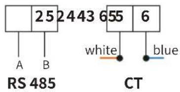 25 2443 655 6 RS 485 white blue CT