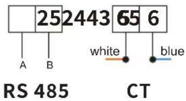 252443 65 6 white blue RS 485 CT