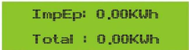 ImpEp: 0,000kWh Total: 0,000kWh