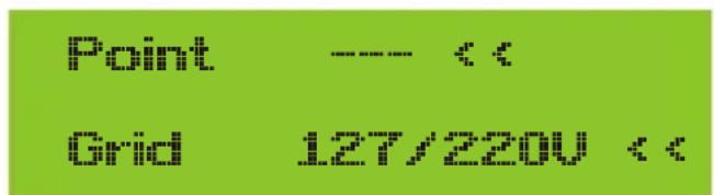 Point --- << Grid 127/220V <