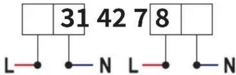 31 42 7 8 L • • - N L • • - N