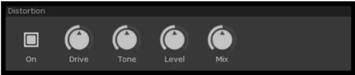 Distortion On Drive Tone Level Mix