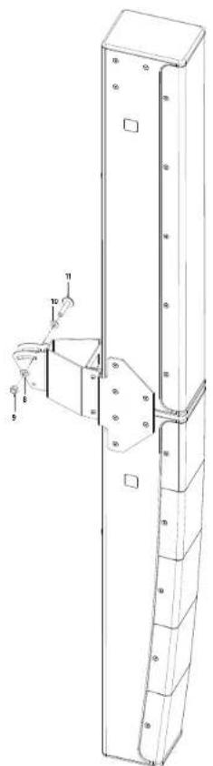 HK AUDIO SI Series P10i - Swivel and tilt bracket for two loudspeakers - 3