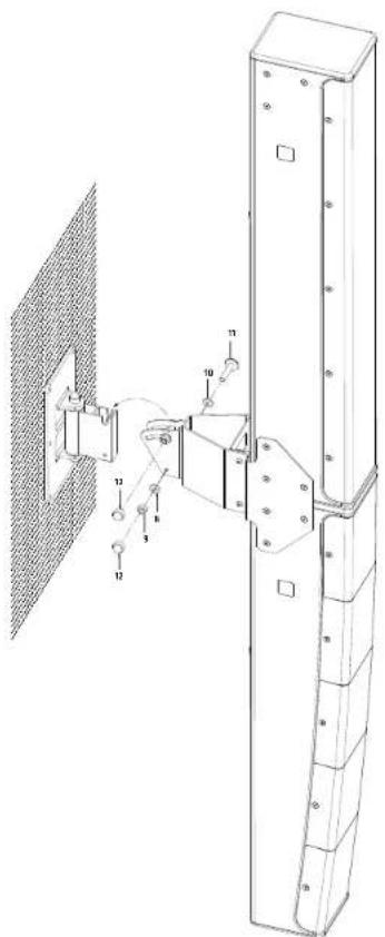 HK AUDIO SI Series P10i - Swivel and tilt bracket for two loudspeakers - 4