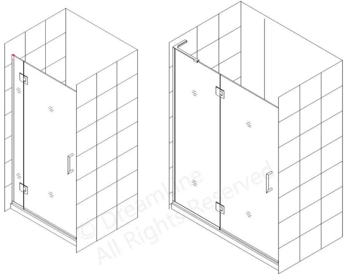 DreamLine Unidoor-X E12830-04 - UNIDOOR-X Style M - 1