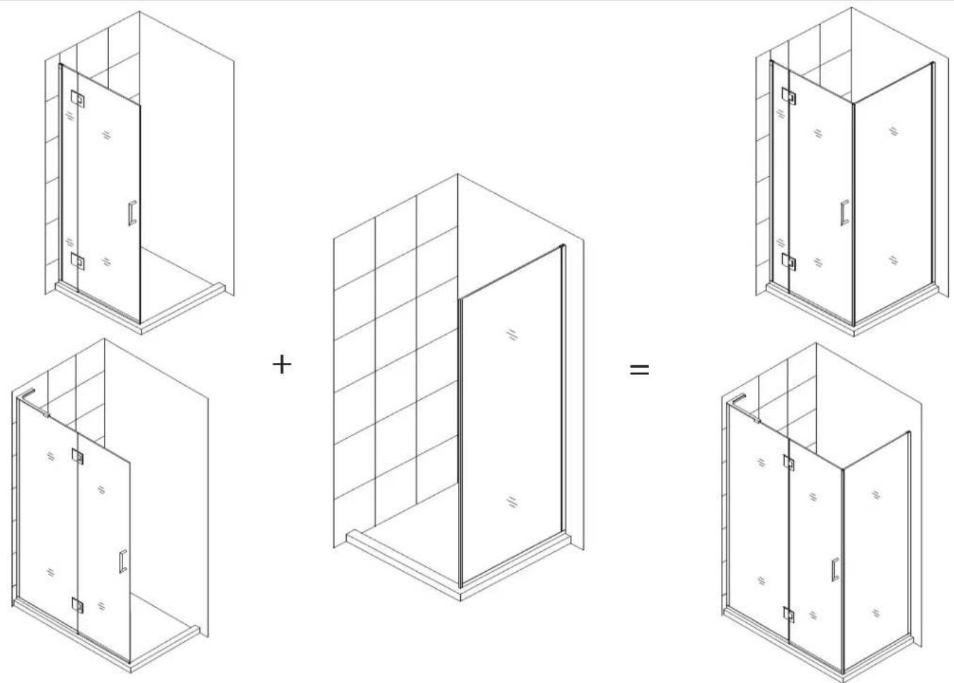 DreamLine Unidoor-X E12830-04 - SHOWER ENCLOSURE INSTALLATION INSTRUCTIONS - 1