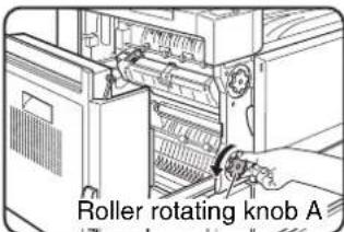 Roller rotating knob A