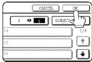 CANCEL OK 2 6 DIRECT- 04 1/5 0.5 06