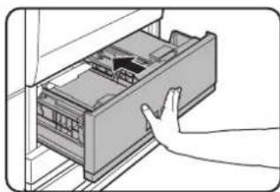 SHARP MX-M550N - Gently push tray 1-tray 2 into the machine. - 1