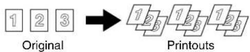 SHARP MX-M550N - ■ Sort mode - 1